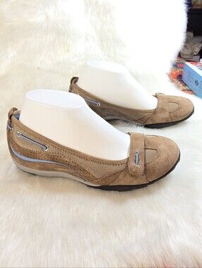 Clarks Privo P-Berry Womens Leather/ Suede Sporty Ballet Flats